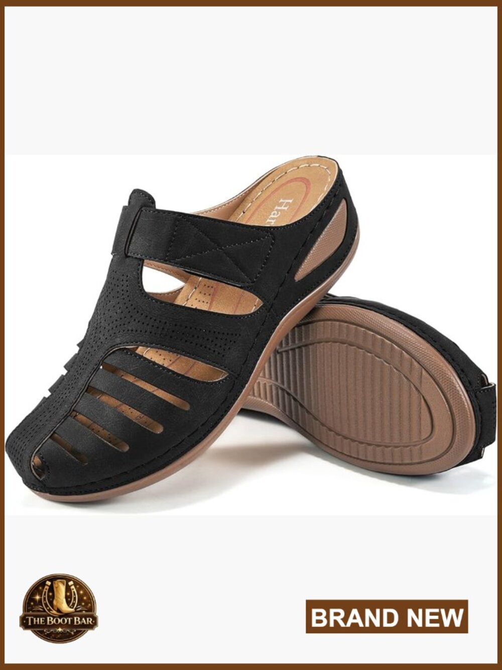 Comfortable Women's Wedge Mules Clogs - Slip On Casual Sandals